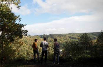 Mensen in bos Ardennen F2 U